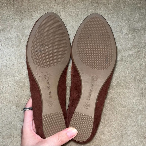 L'amour Des Pieds Suede Leather Slip on Wedge Shoes Size 7 - Picture 6 of 6
